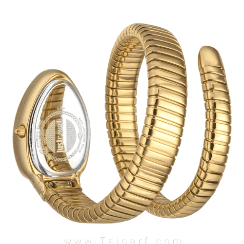 Just Cavalli Glam Evo 4 watch caseback and full bracelet display from multiple angles