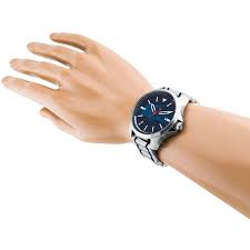 Lacoste Capbreton watch worn on wrist showing black dial and strap
