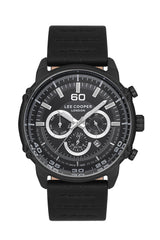 Lee Cooper Men’s Black Analog Silicone Strap Watch – LC06506.661-NL - Watch