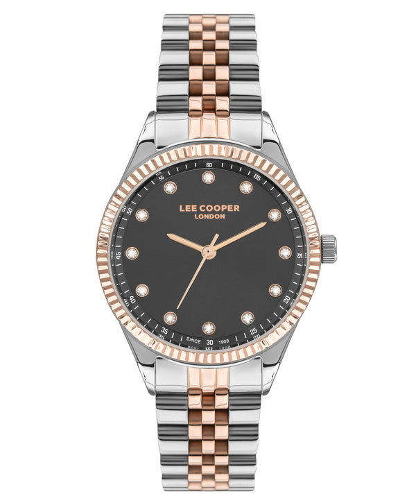 Lee Cooper Women Metal Silver & Rose Gold Strap Analog Watch – LC07310.550 - Watch