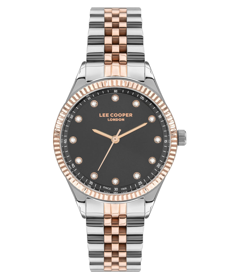 Lee Cooper Women Metal Silver & Rose Gold Strap Analog Watch – LC07310.550 - Watch