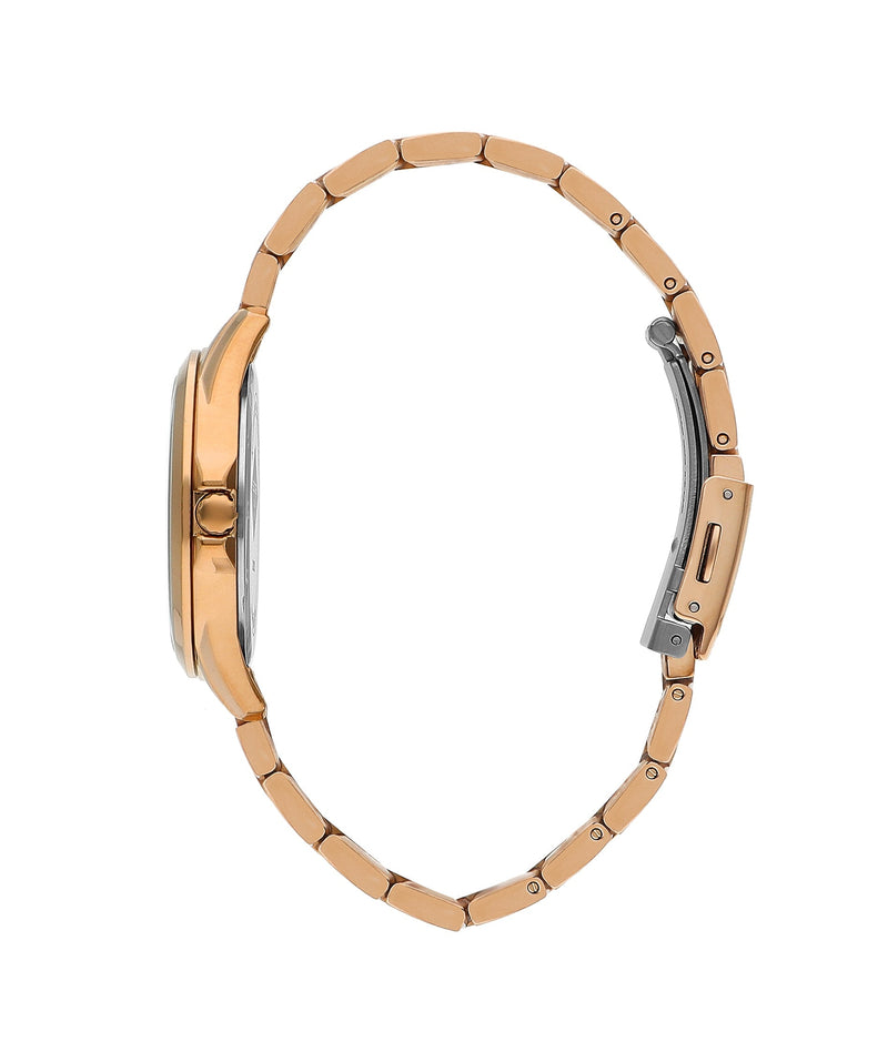 Lee Cooper Women’s 34 MM Rose Gold Analog Metal Strap Watch – LC07923.430 - Watch