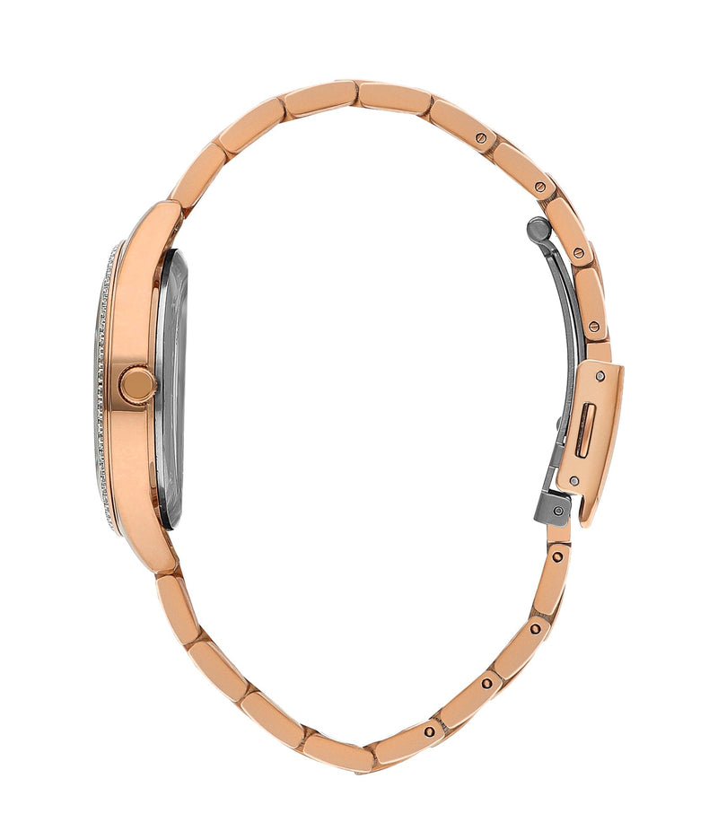 Lee Cooper Women’s 34 MM Rose Gold Analog Metal Strap Watch – LC07928.430 - Watch