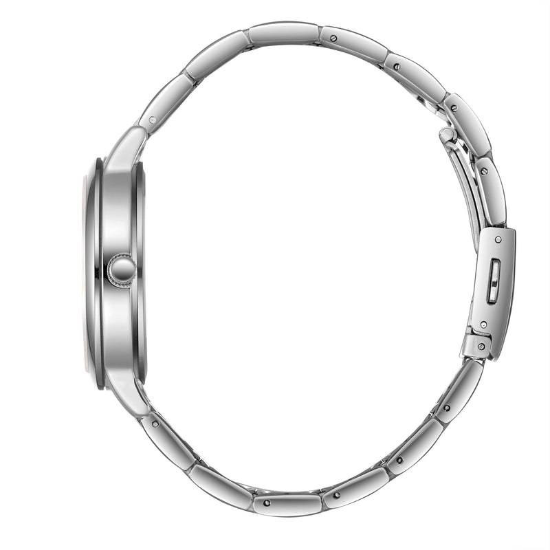 Lee Cooper Women’s 35 MM Silver & Rose Gold Analog Stainless Steel Watch - Watch