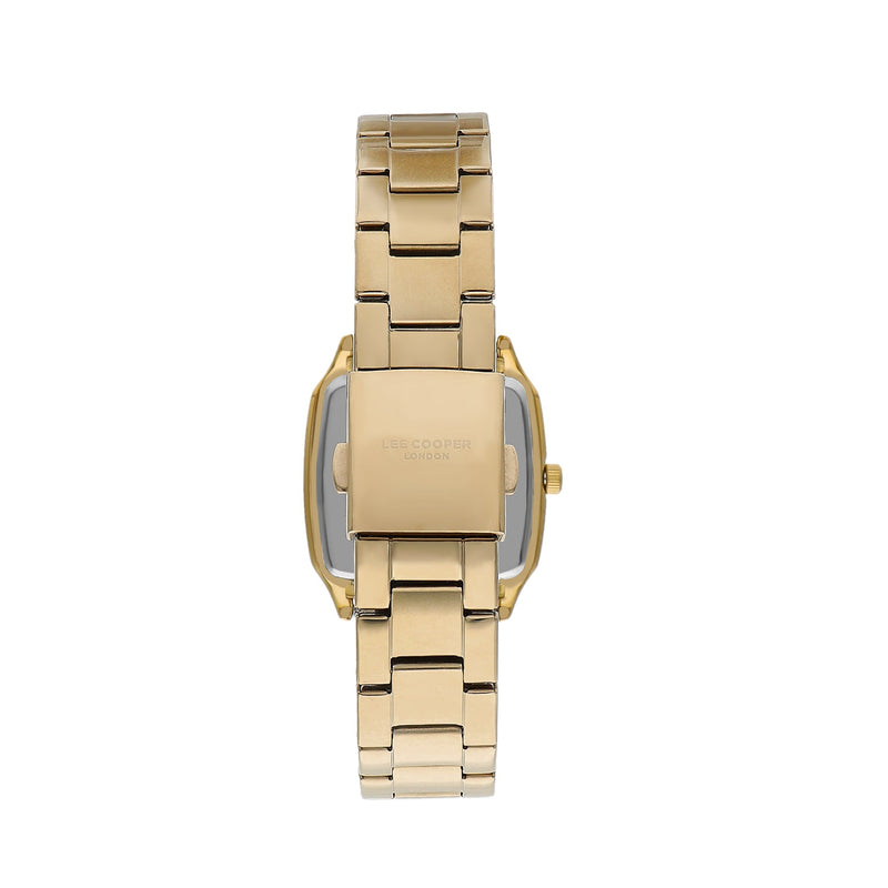 Lee Cooper Women’s 36 MM Gold Analog Metal Strap Watch – LC07612.130 - Watch