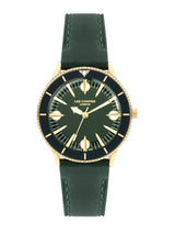 Lee Cooper Women’s 36 MM Green Analog Leather Strap Watch – LC07932.177 - Watch