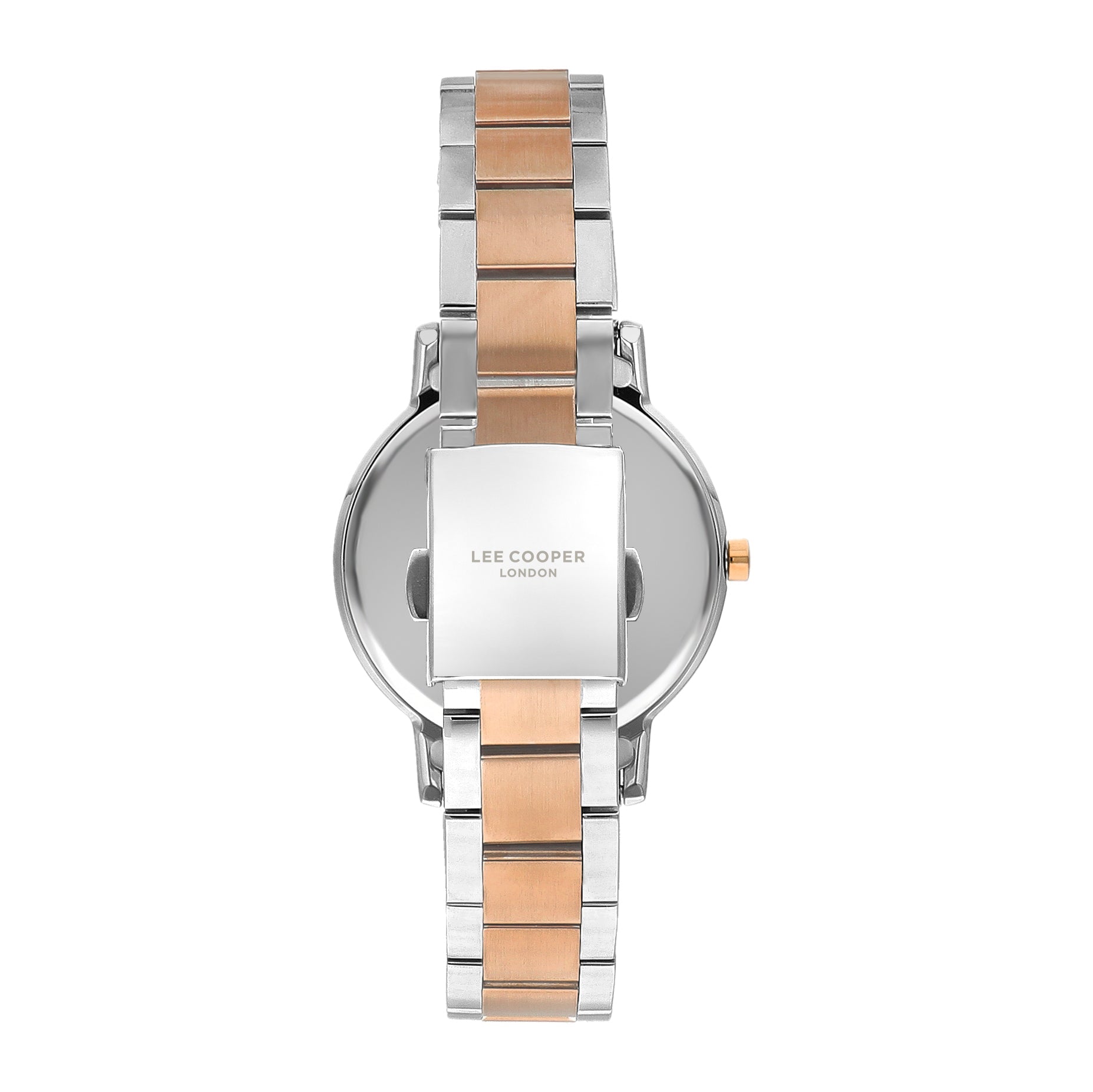 Lee Cooper Women’s Blue Dial Two Toned Metal Strap Watch – LC07447.590 - Watch