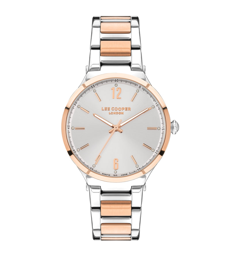 Lee Cooper Women’s Silver Dial Analog Metal Strap Watch – LC07440.520 - Watch