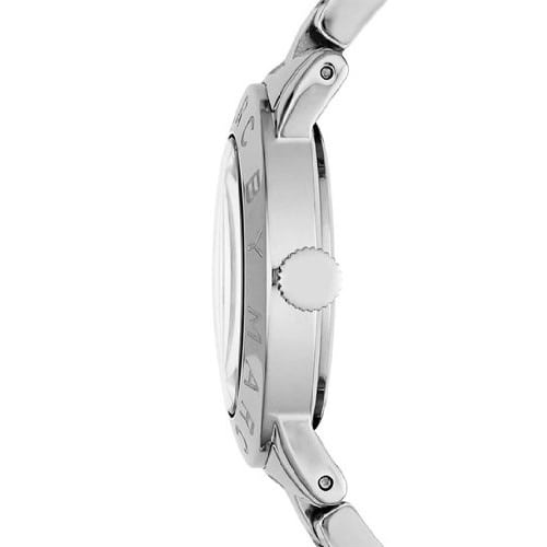 Side profile of Marc by Marc Jacobs Amy watch showing case depth and bracelet
