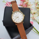 Marc By Marc Jacobs Baker White Dial Leather Ladies Watch MBM1316 - Watch