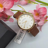 Marc By Marc Jacobs Baker White Dial Leather Ladies Watch MBM1316 - Watch