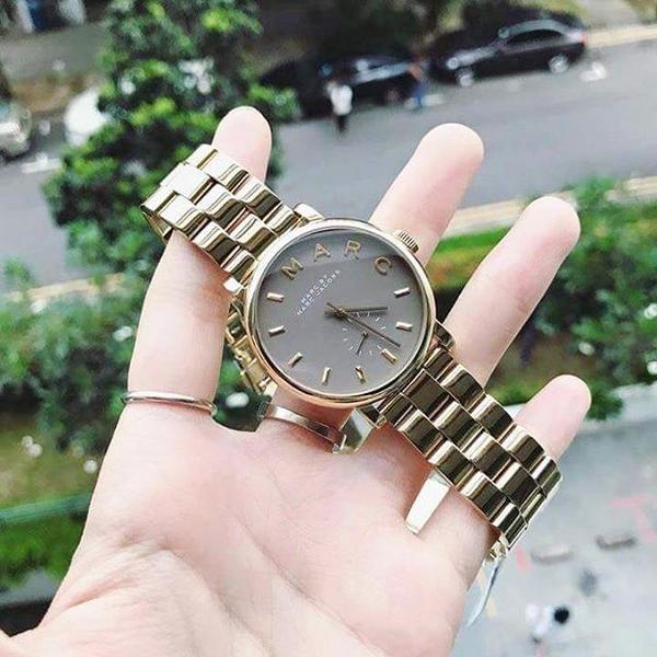 Marc By Marc Jacobs Grey Baker Grey Dial Ladies Watch MBM3281 - Watch