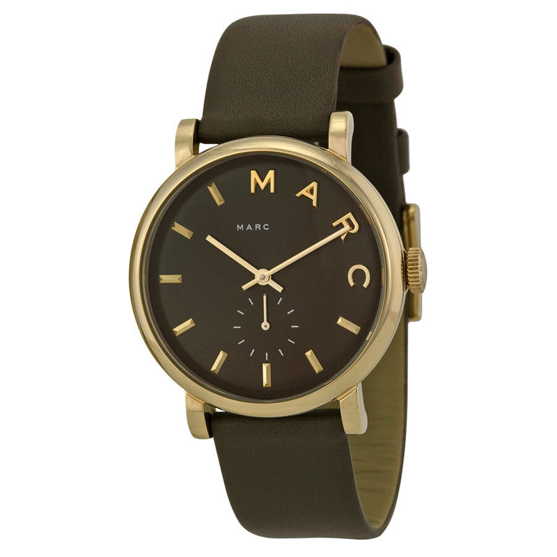 Marc by Marc Jacobs Baker Olive Dial Olive Leather Ladies Watch MBM1328 - BigDaddy Watches