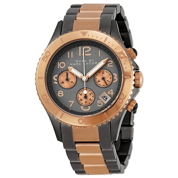 Marc by Marc Jacobs Chronograph Grey Dial Two-tone Men's Watch MBM3157 - BigDaddy Watches