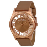 Marc by Marc Jacobs Henry Brown Cut-out Dial Rose Gold Ion-plated Ladies Watch MBM1245 - BigDaddy Watches