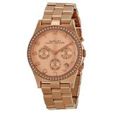 Marc by Marc Jacobs Henry Chronograph Rose Gold-tone Dial  Ladies Watch MBM3118 - BigDaddy Watches