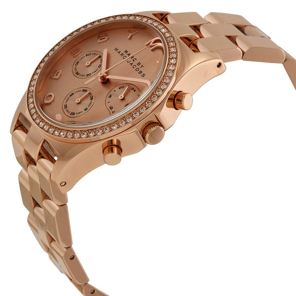 Marc by Marc Jacobs Henry Chronograph Rose Gold-tone Dial  Ladies Watch MBM3118 - BigDaddy Watches #2