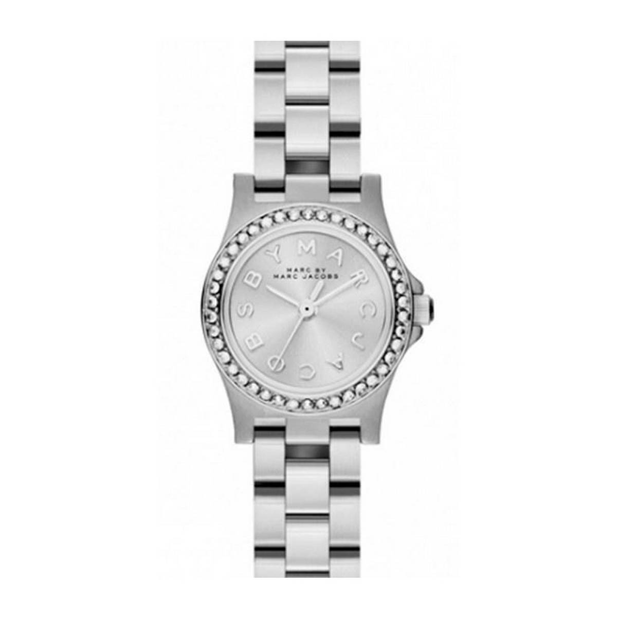 Marc by Marc Jacobs Henry MBM3276 silver dial women's watch with crystal bezel and steel bracelet