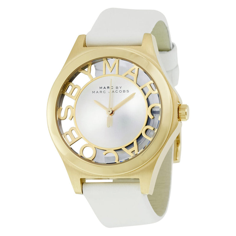 Marc by Marc Jacobs Henry White Dial White Leather Ladies Watch MBM1339 - BigDaddy Watches