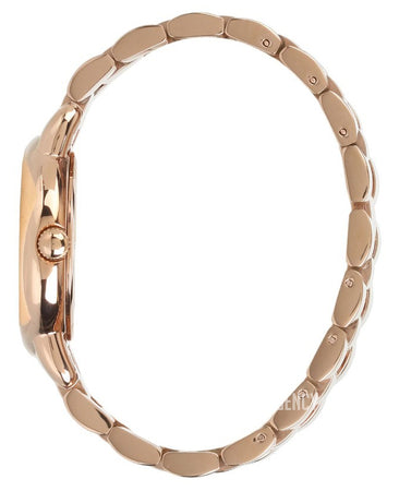 Side profile of Marc By Marc Jacobs Marci MBM3099 rose gold watch with bracelet