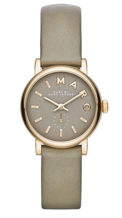 Marc by Marc Jacobs Baker women's watch with grey dial and gray leather strap