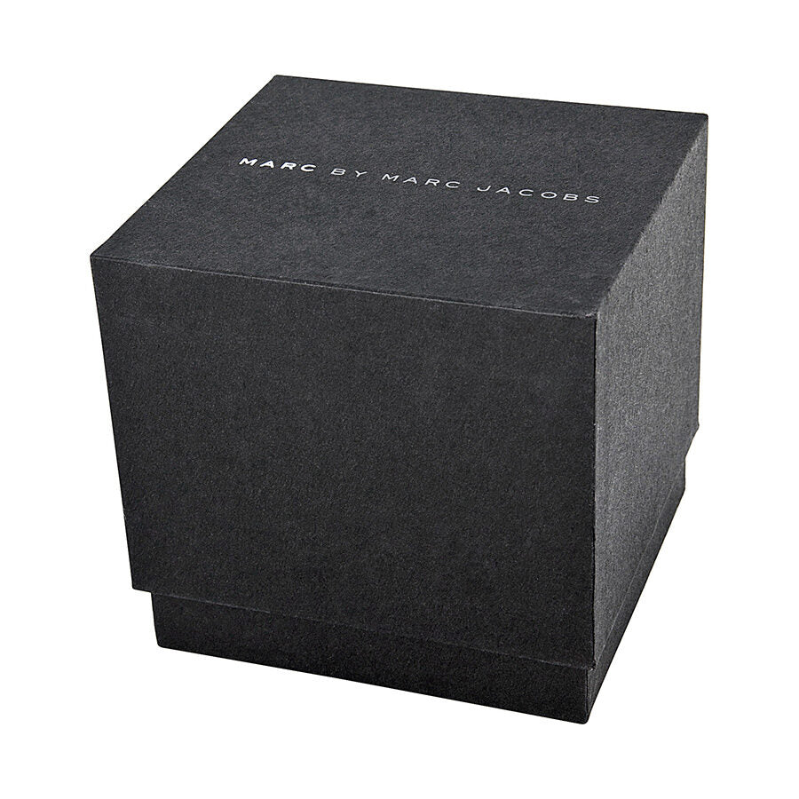 Marc By Marc Jacobs branded black watch box with logo