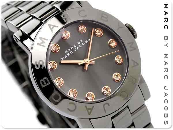 Marc By Marc Jacobs Rock Crystal MBM8596 women's watch angled view showing case and bracelet
