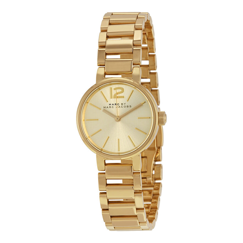 Marc By Marc Jacobs Peggy Gold Sunray Dial Gold-tone Stainless Steel Ladies Watch MBM3405 - BigDaddy Watches