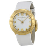 Marc by Marc Jacobs Amy White Dial Gold-tone White Leather Ladies Watch MBM1150 - BigDaddy Watches