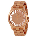 Marc by Marc Jacobs Henry Skeleton Dial Rose Gold-Tone Steel Ladies Watch MBM3207 - BigDaddy Watches