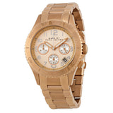 Marc by Marc Jacobs Rock Champagne Dial Chronograph Rose Gold Tone Stainless Steel Unisex Watch MBM3156 - BigDaddy Watches