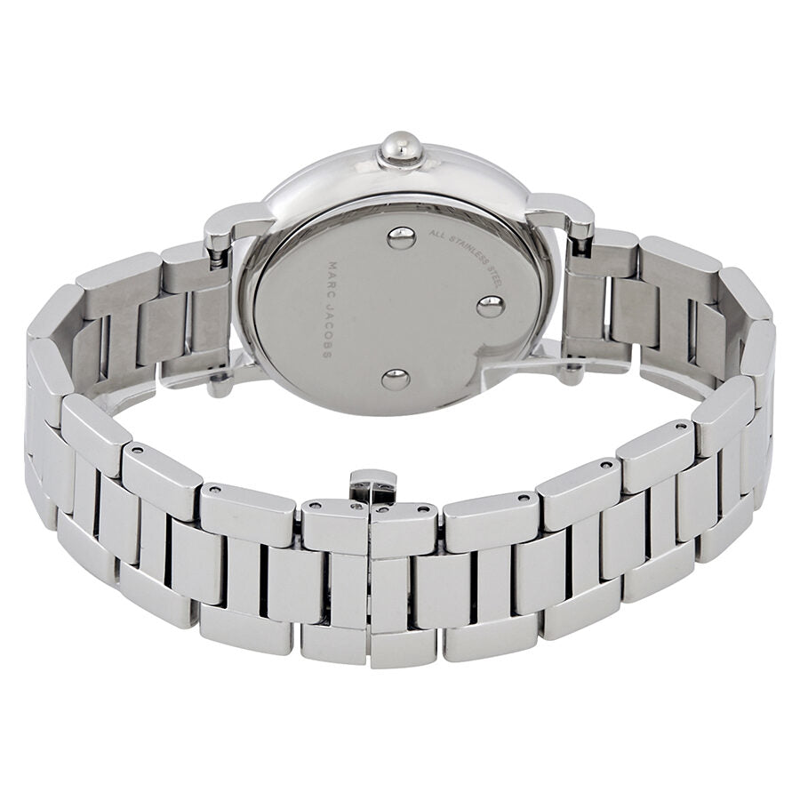 Marc Jacobs Roxy women's watch MJ3521 caseback showing stainless steel construction