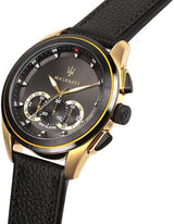 Maserati Black Leather Men's Watch R8871612033 - The Watches Men & CO #5