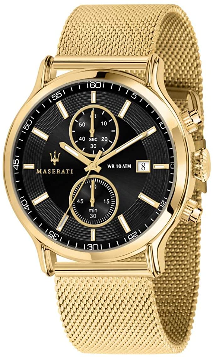 Maserati Epoca 42mm Gold Mesh Men's Watch  R8873618007 - The Watches Men & CO