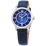 Maserati Epoca Blue Dial Blue Leather Ladies Watch R8851118502 - The Watches Men & CO