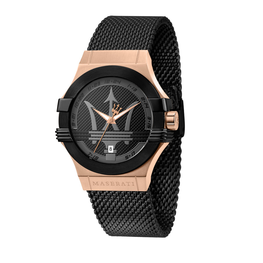 Maserati Potenza Black Mesh Bracelet   R8853108010 - The Watches Men & CO