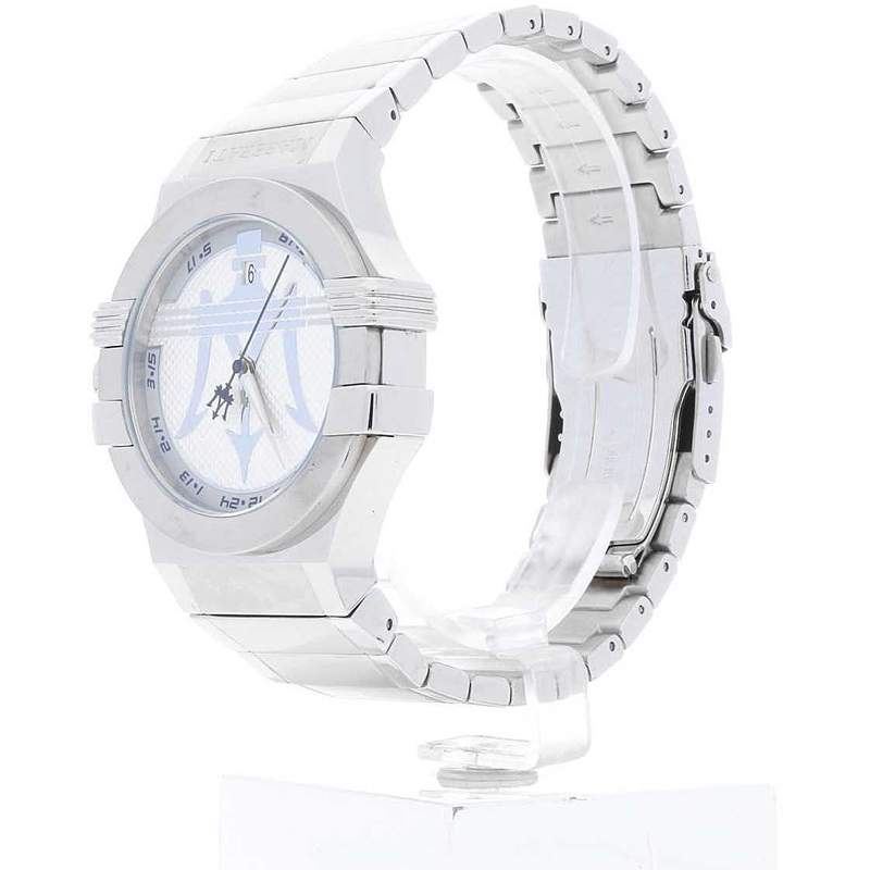 Maserati Potenza men's watch side view displaying case and strap profile