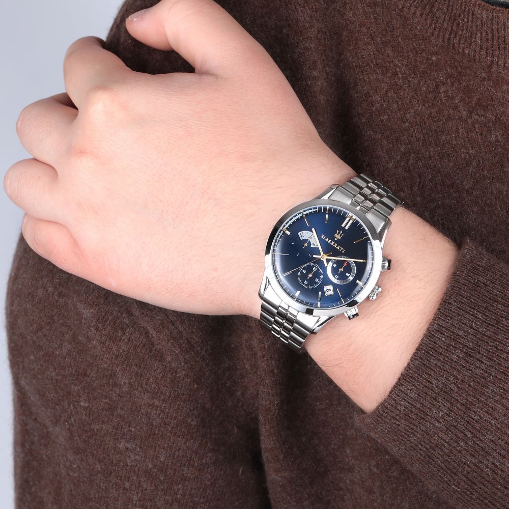 Maserati Ricordo Chronograph Blue Dial Men’s Watch R8873633001 - Watch