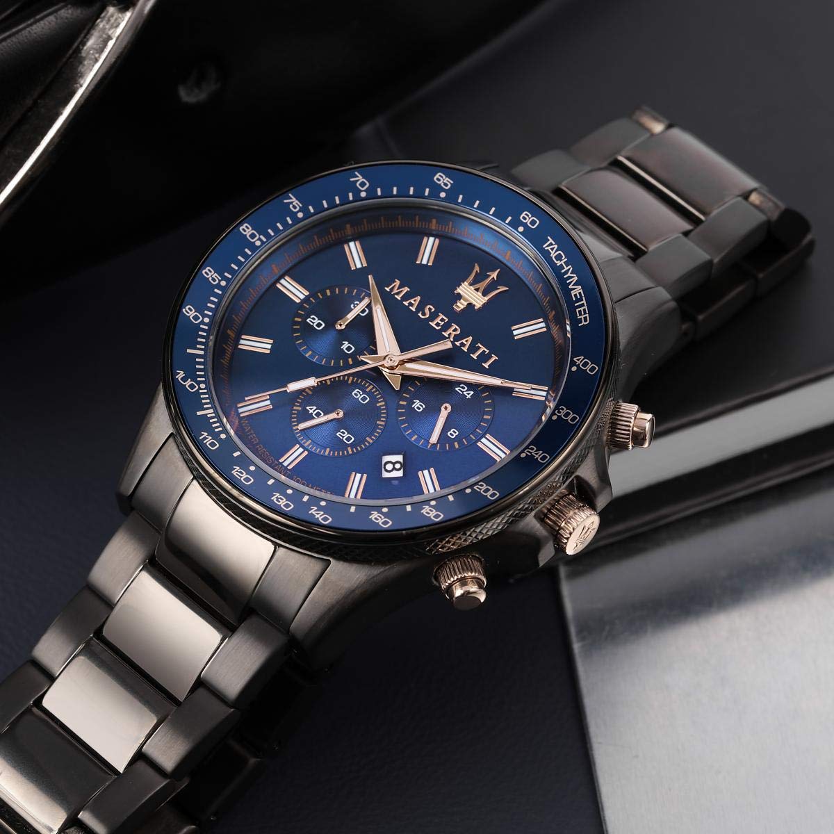 Maserati Sfida Analog Blue Dial Men's Watch R8873640001 - The Watches Men & CO #5