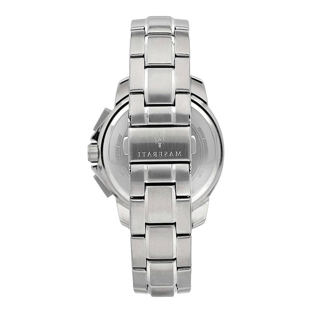 Maserati Successo caseback with stainless steel bracelet