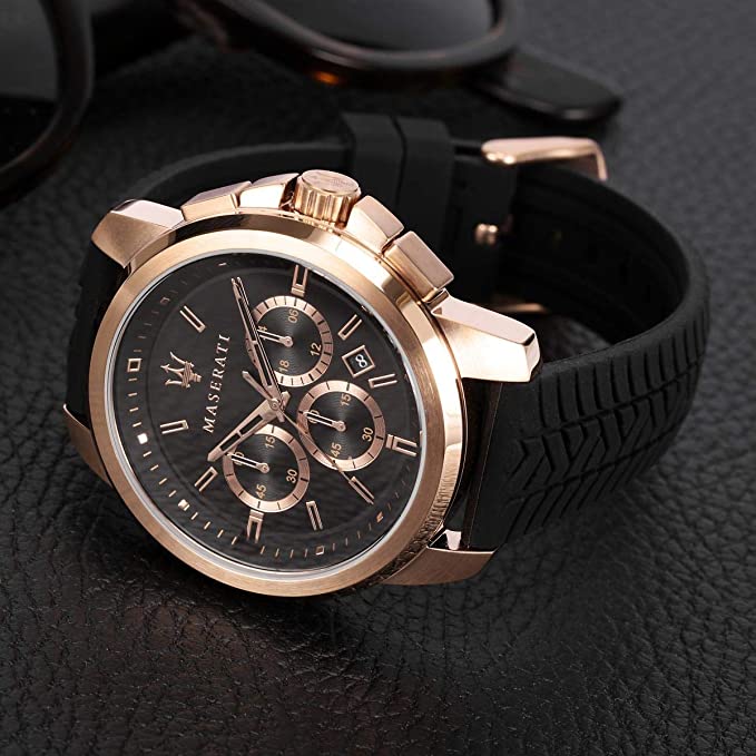 Maserati Successo Rose Gold PVD Men's Watch R8871621012 - The Watches Men & CO #5