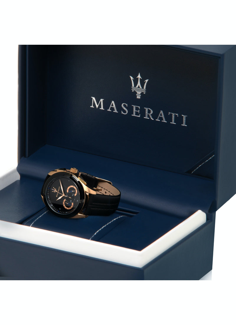 Maserati Traguardo Chronograph Black Dial Men’s Watch R8871612025 - Watch