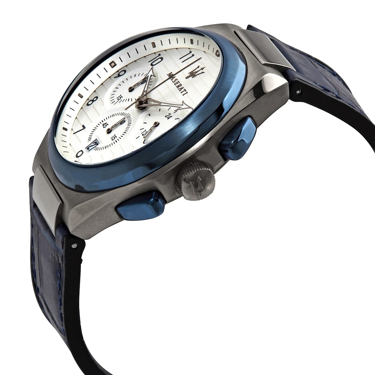 Maserati Triconic Chronograph Quartz White Dial Men's Watch #R8871639001 - The Watches Men & Co #2