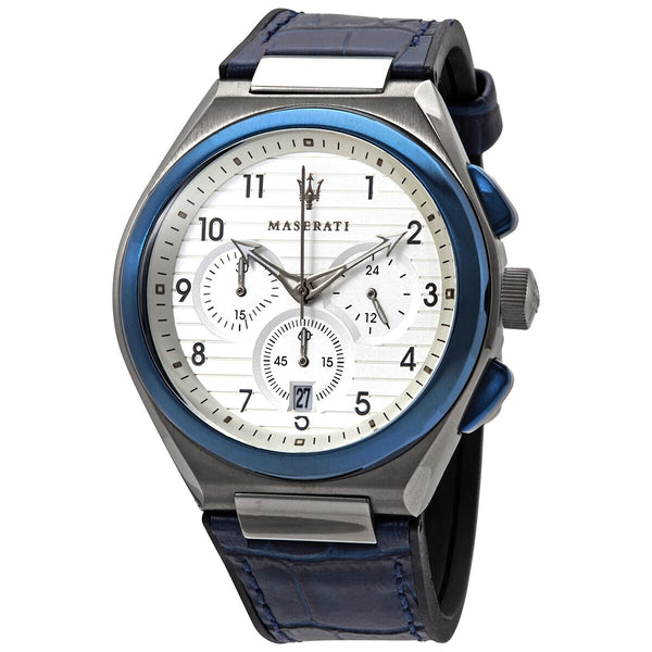 Maserati Triconic Chronograph Quartz White Dial Men's Watch #R8871639001 - The Watches Men & Co