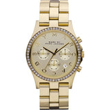 Marc by Marc Jacobs Henry Chronograph Champagne Dial Gold-plated Ladies Watch MBM3105