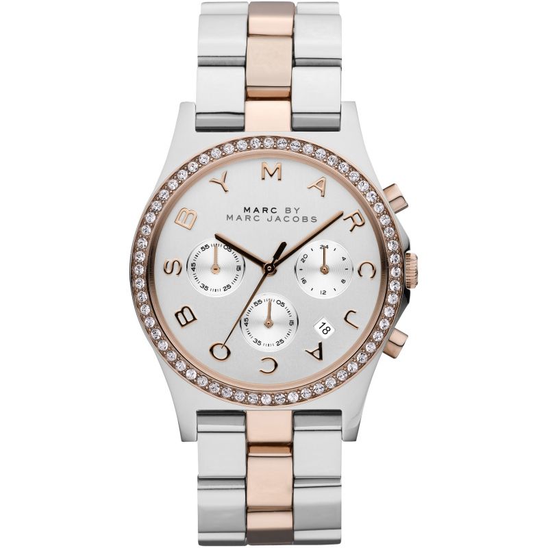 Marc by Marc Jacobs Multi-Function Silver Dial Ladies Watch MBM3106