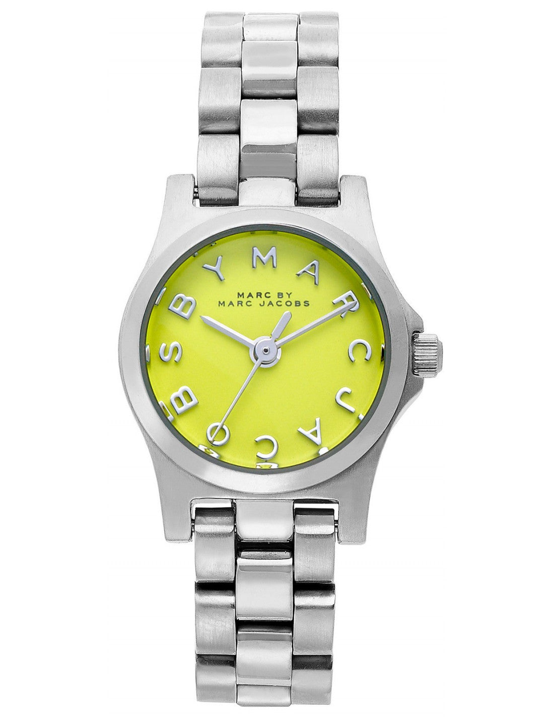 Marc by Marc Jacobs Henry Dinky green dial watch with silver-tone stainless steel bracelet