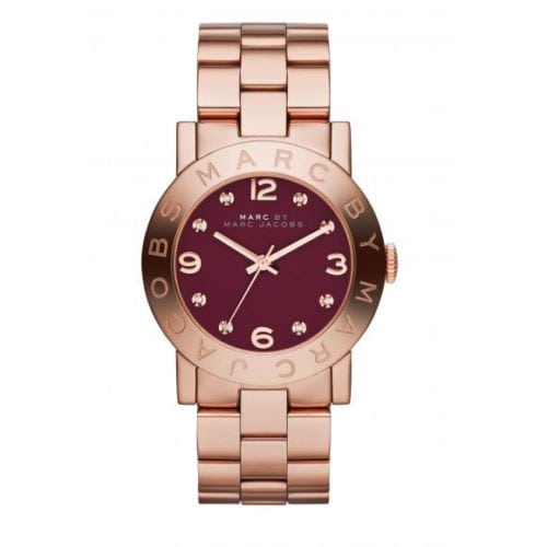 Marc By Marc Jacobs Amy Purple Women's Rose Gold Classic Watch  MBM8616 - Big Daddy Watches