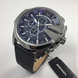 Diesel Mega Chief DZ4423 316L stainless steel & leather strap 10 ATM (100 meters) water resistant Japan movements with a chronograph and date function