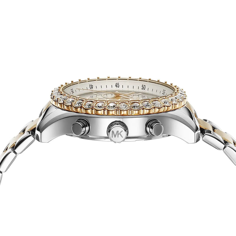 Michael Kors Berkley Chronograph Silver Dial Two Tone Steel Strap Watch For Women - MK7415 mk7415 - Image 2